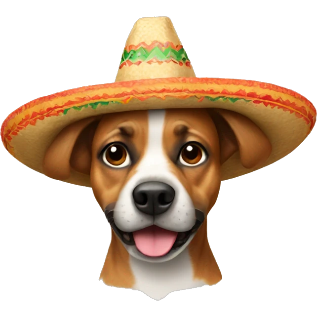 Dog in a Mexican hat  emoji