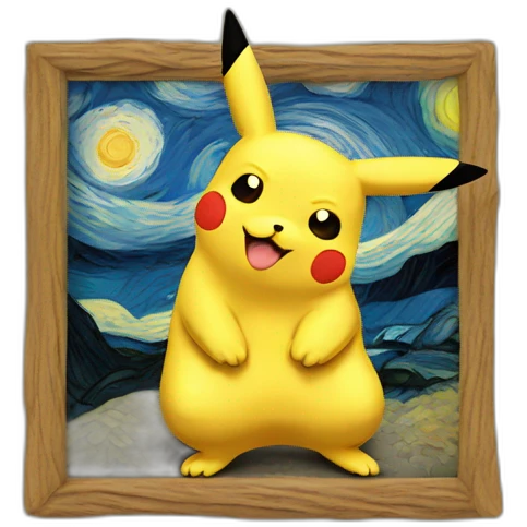Van Gogh Pikachu emoji