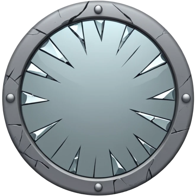 broken gray mirror emoji