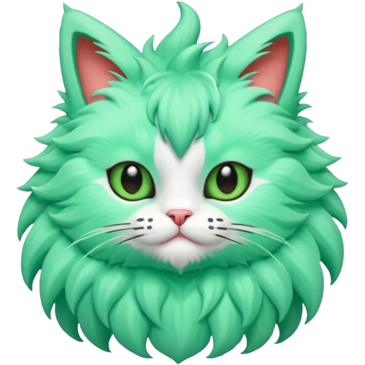 Minty Leaf Juicy Feline Fluffy Sprigatito-Fakémon-creature emoji