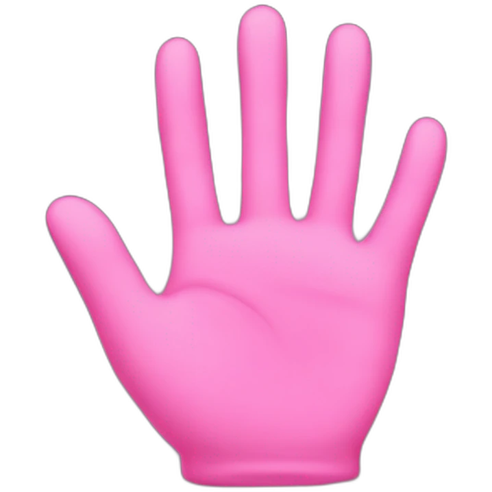Pink-hand emoji