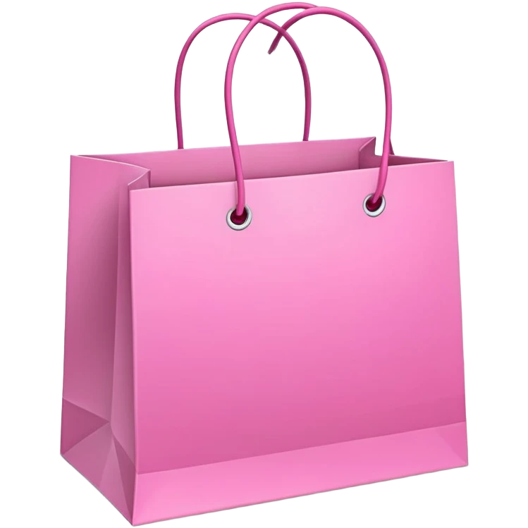 Pink shopping bags emoji
