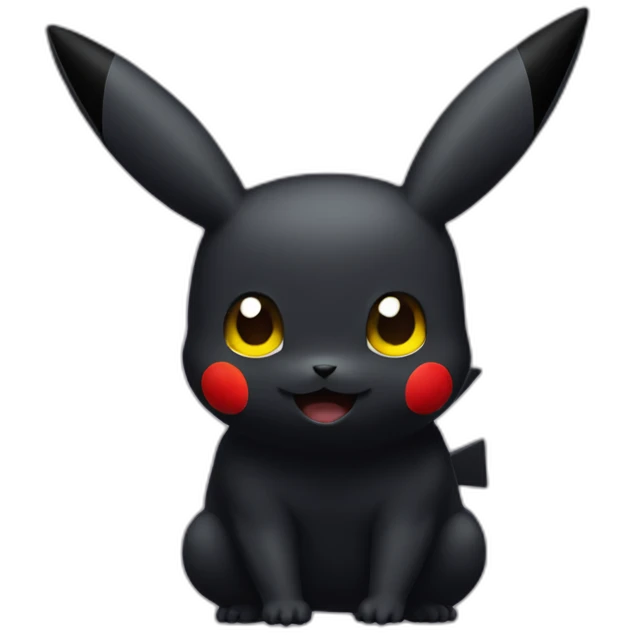 dark pikachu emoji