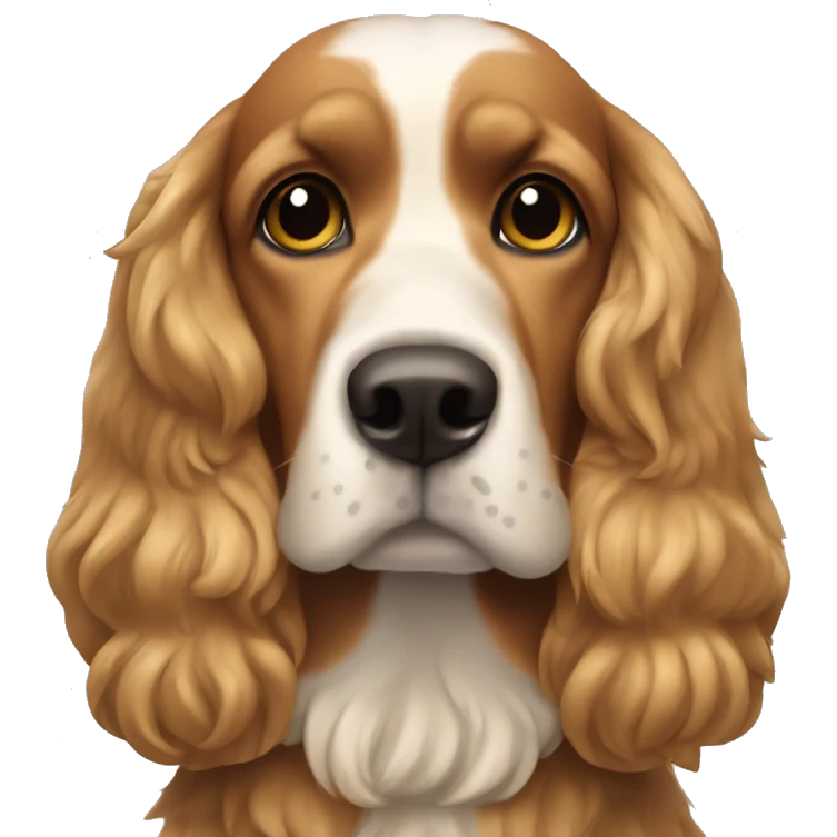 perro cocker bravo emoji