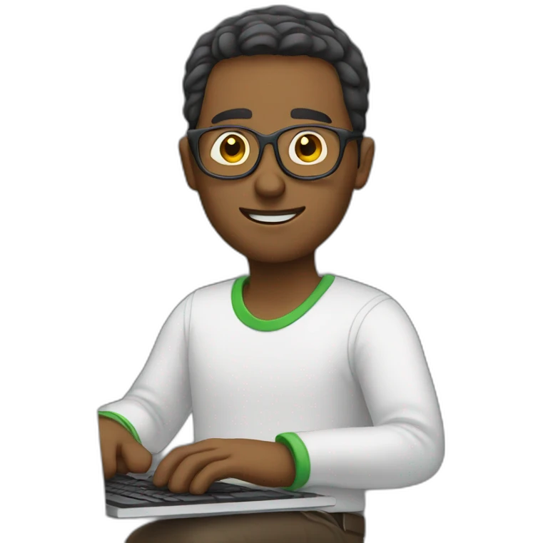 GUY WITH COMPUTER emoji