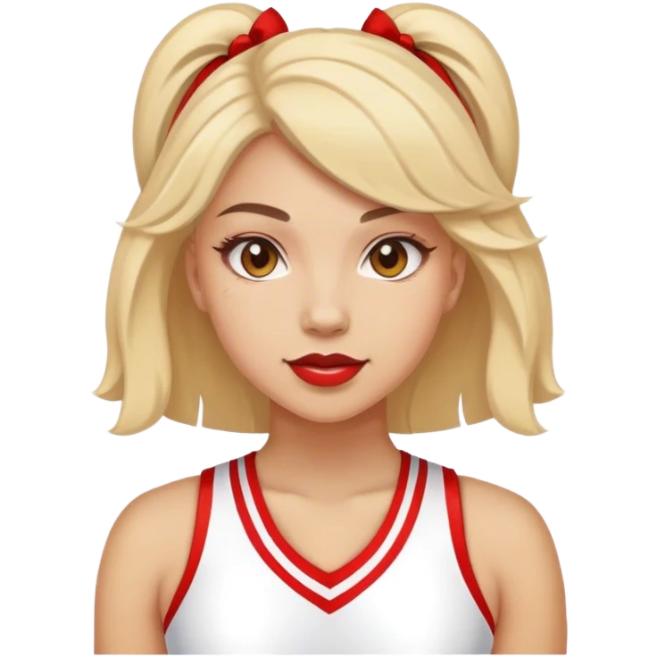 Very femenino cheerleader emoji