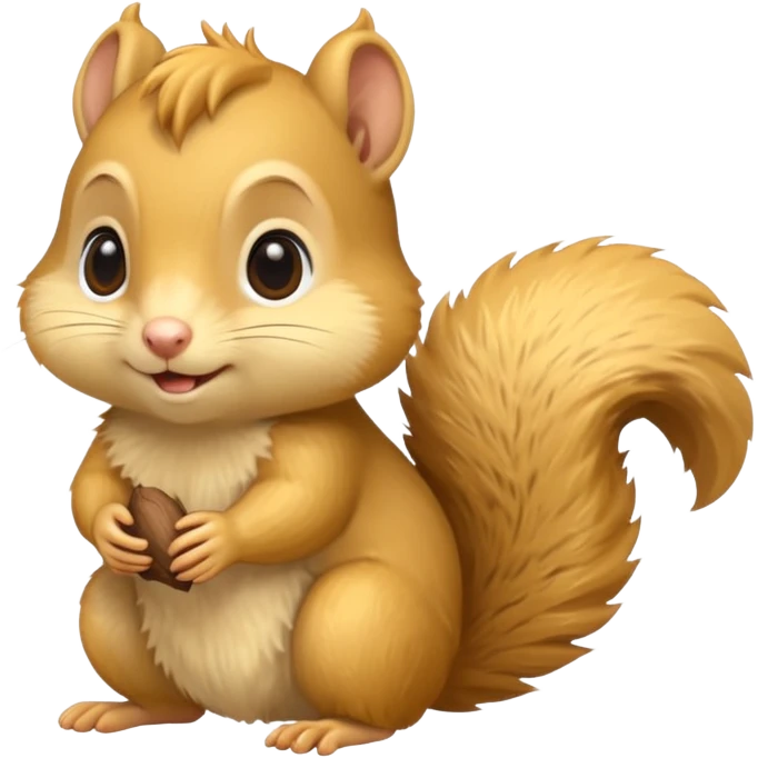 a yellow baby squirrel  emoji