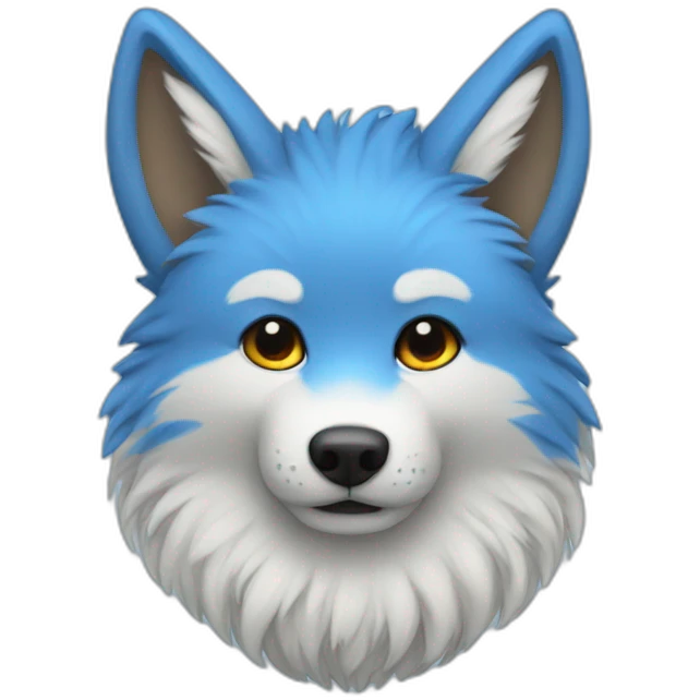 Furry Folf Blue emoji