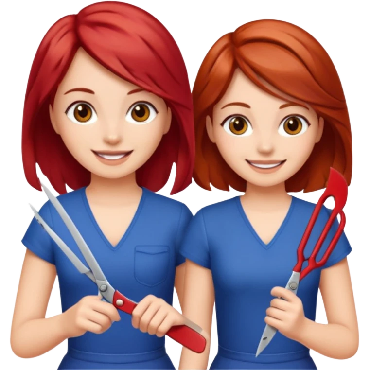 two girls sisscoring  emoji