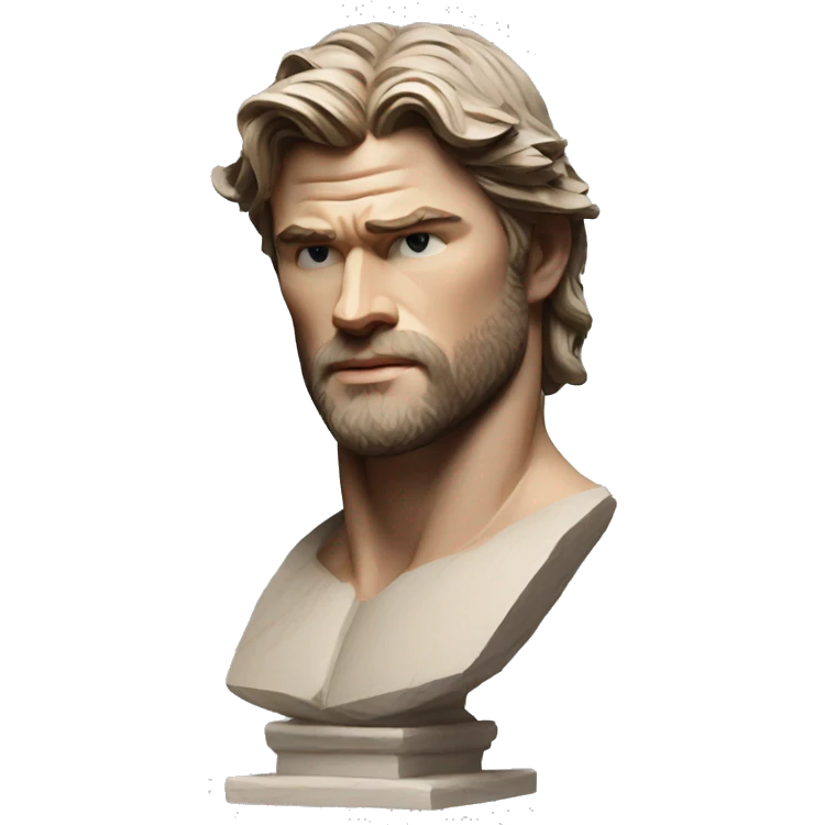 chris hemsworth greek sculpture emoji