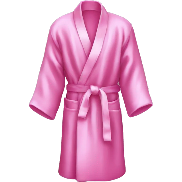 pink satin robe  emoji