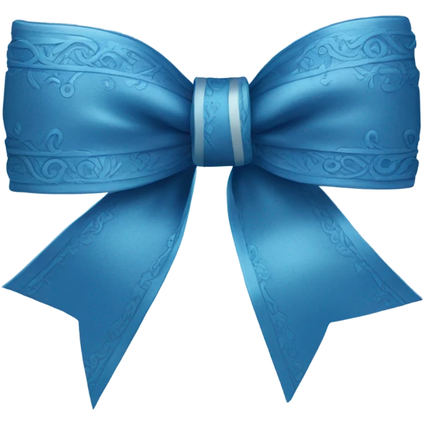 blue bow emoji