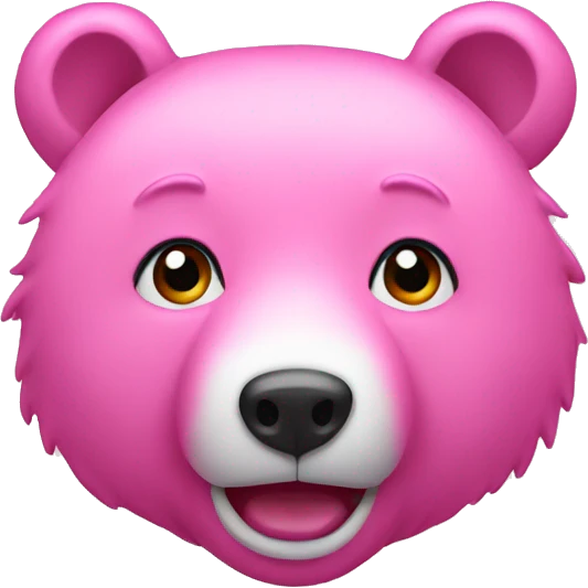 Pink bear  emoji