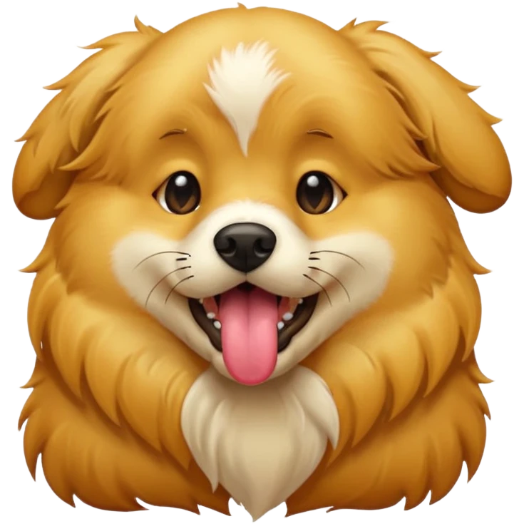 Dog licking itself  emoji