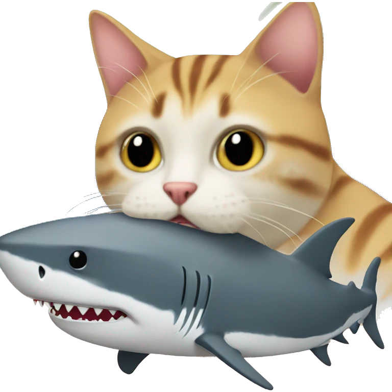 shark with cat emoji