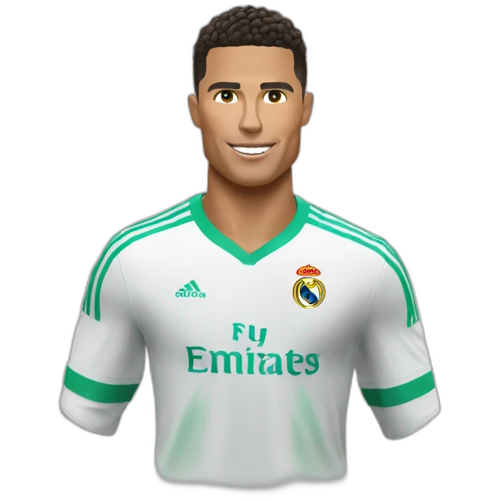 Ronaldo qui porte une chèvre emoji