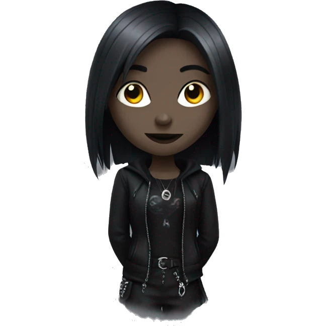 Goth girl emoji