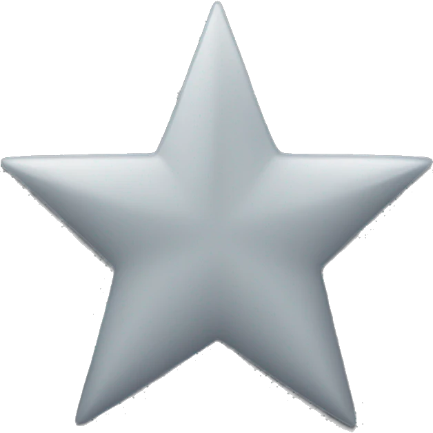 Grey star emoji