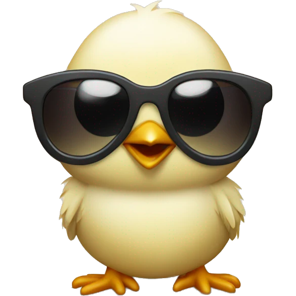 A little chick with sunglasses emoji