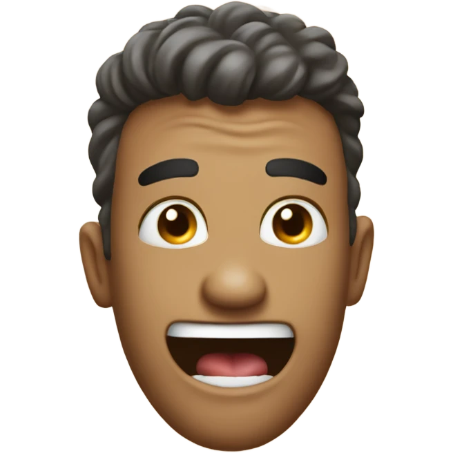 can you make this🤫 emoji with a small tongue sticking out instead of the finger emoji