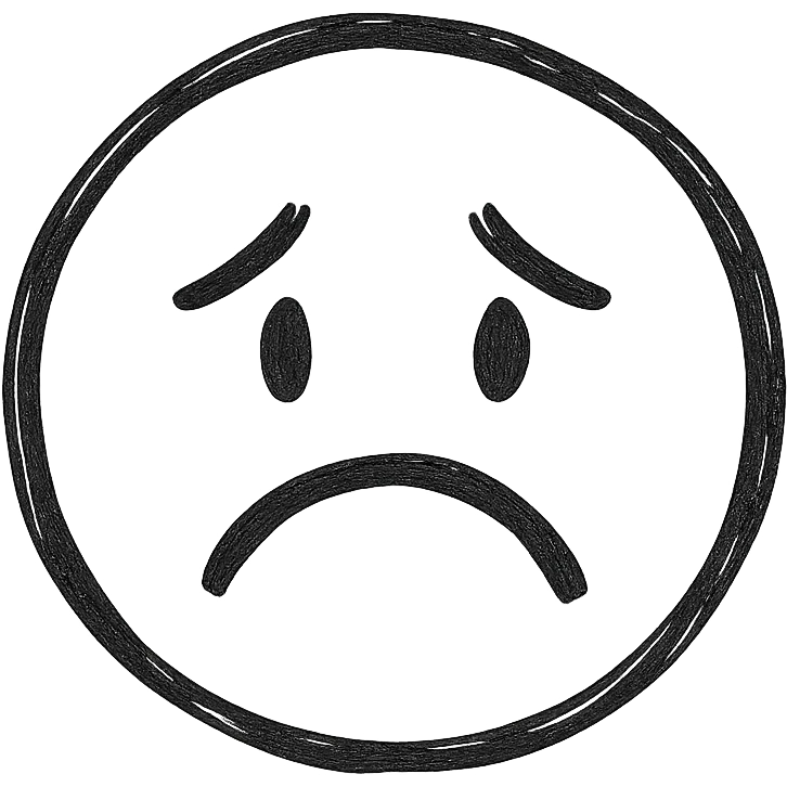 sad face emoji