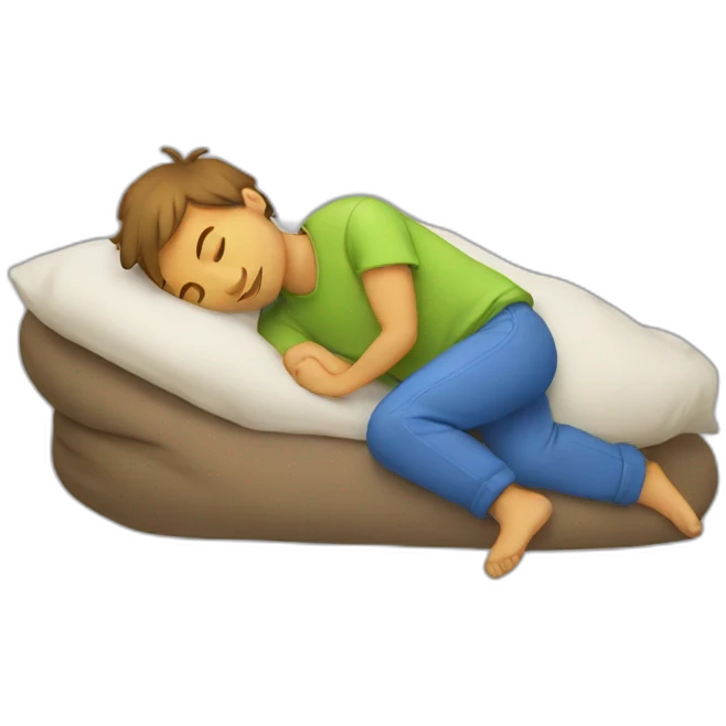sleeping bagboy  emoji