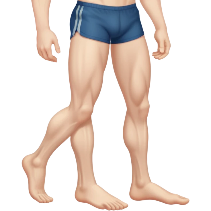 mans leg pale skin emoji