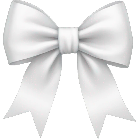 white bow emoji