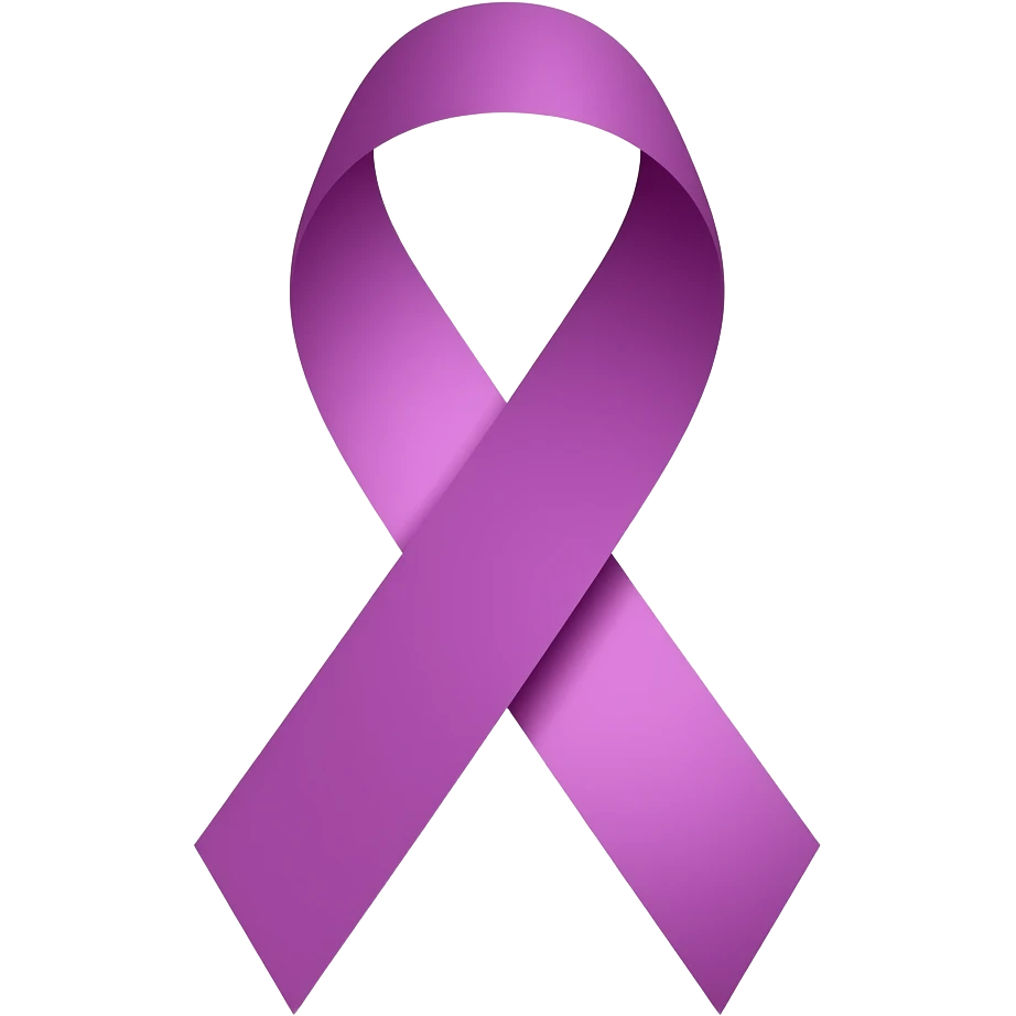 Thyroid cancer ribbon awareness emoji