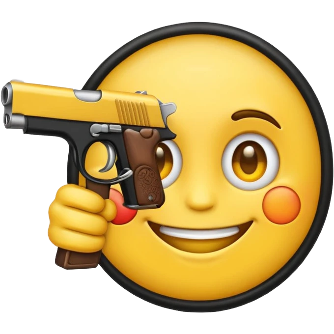 Emoji con pistola  emoji