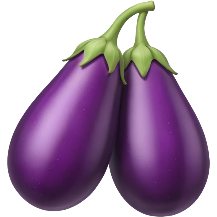 Eggplant with hearts emoji