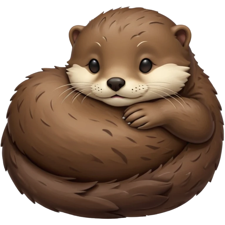 otter sleeping emoji