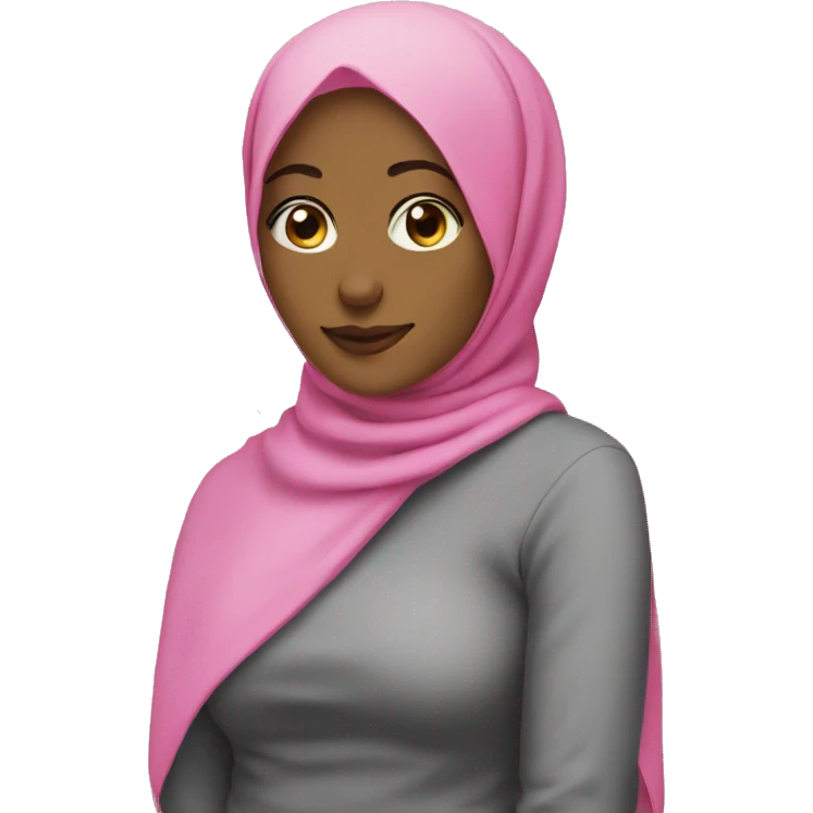 pink hijabi emoji
