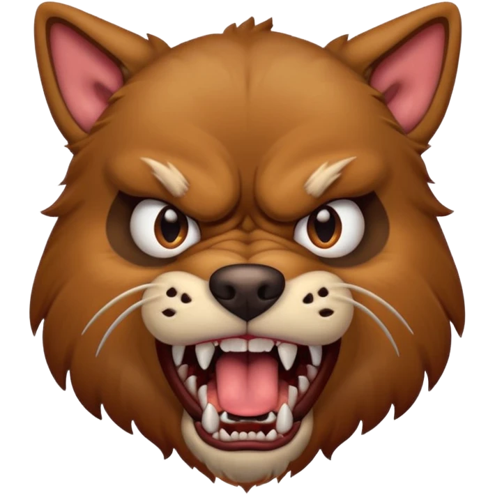 Angry male dog emoji