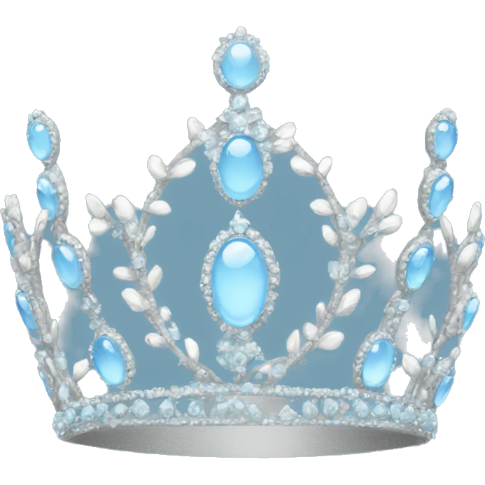 pastel blue tiara emoji