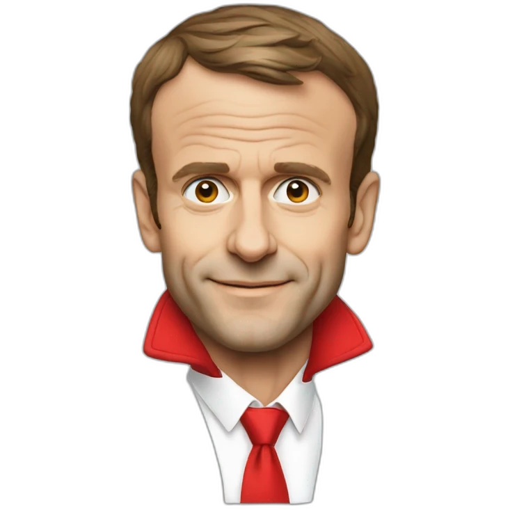 Emmanuel Macron en slip rouge emoji