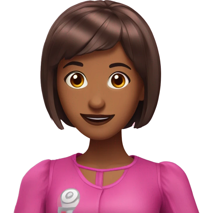 Nina Bonina Brown as a Lazy Town Character emoji