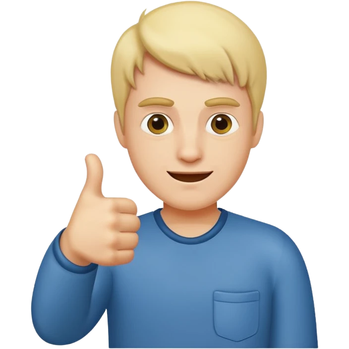 Idiot with thumbs up emoji