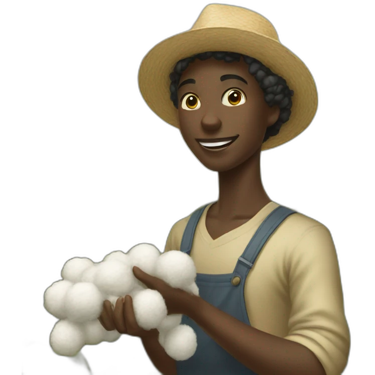 negro picking cotton emoji