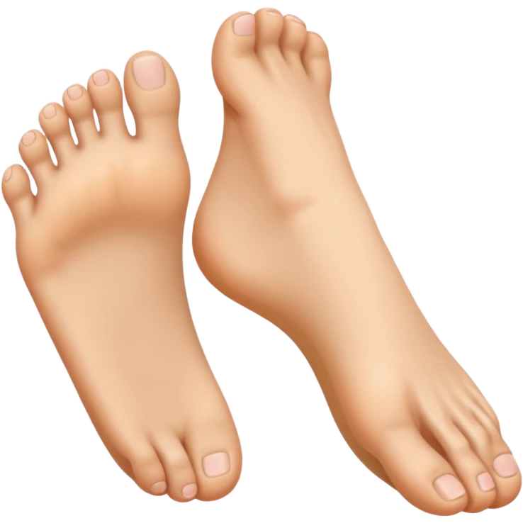 foot with all toes down exept middle emoji