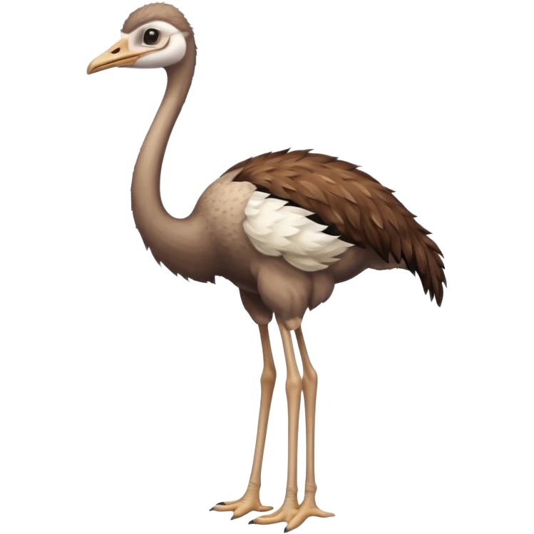 autruche en entier emoji