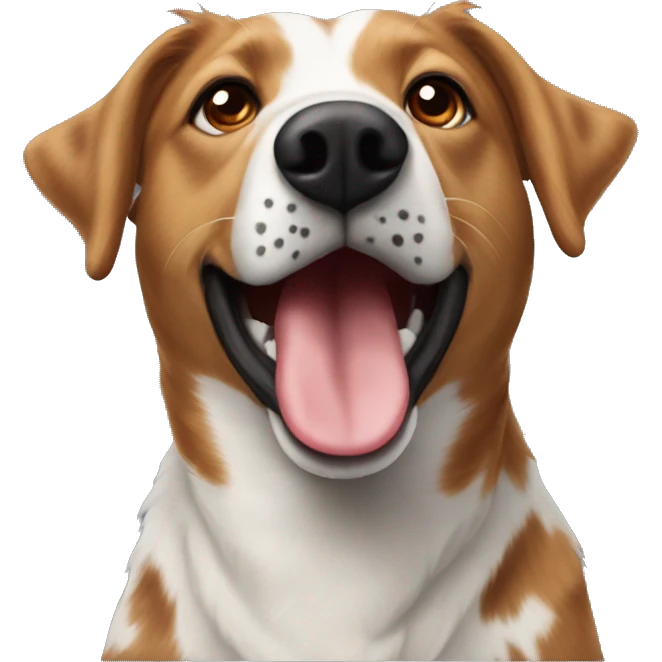 Spotted red heeler lab mix emoji