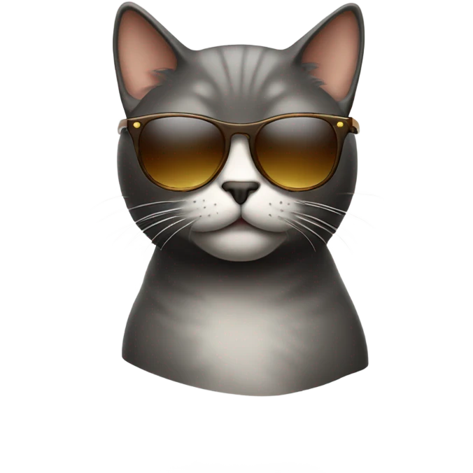 Cat with sunglasses emoji