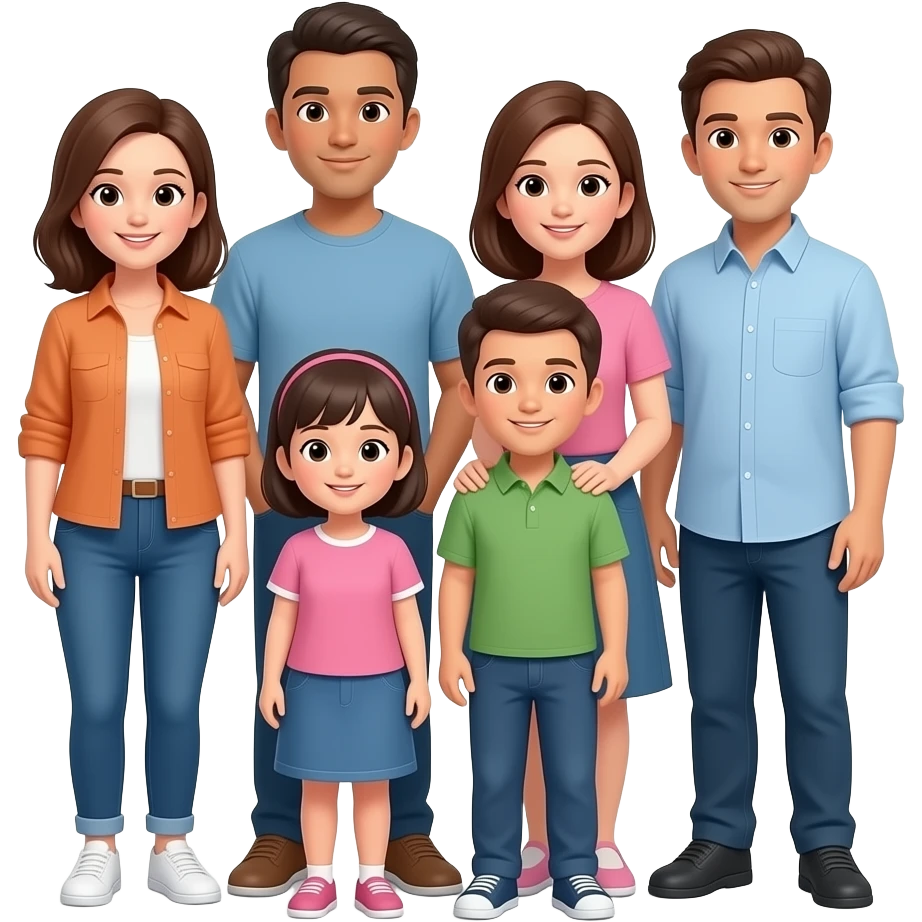 six person family emoji