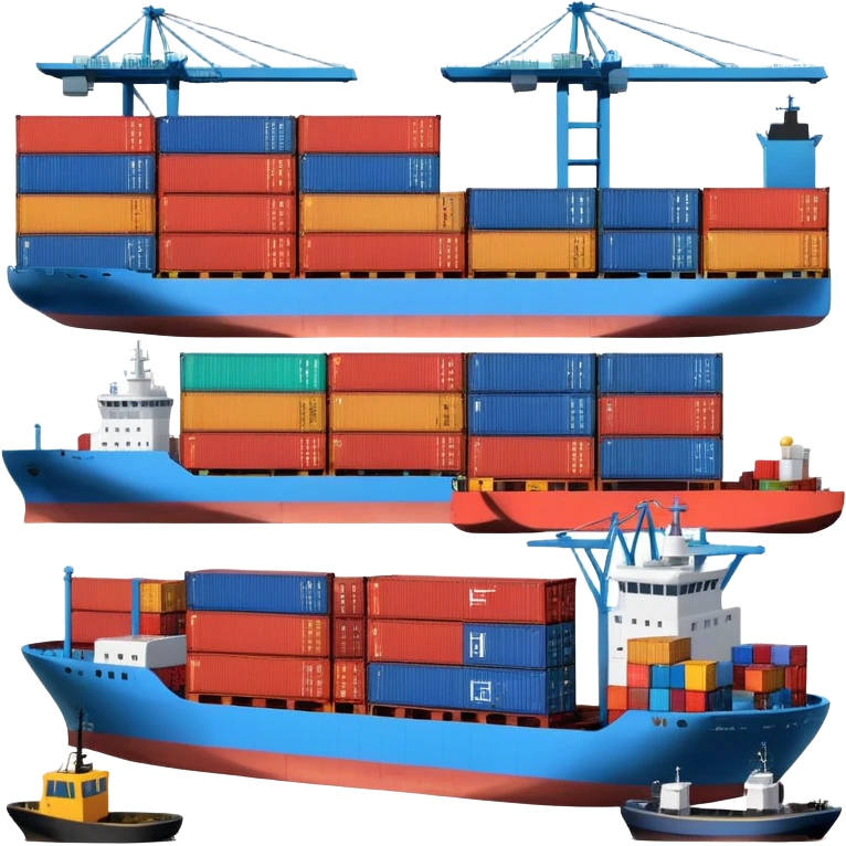 seaport with containers emoji