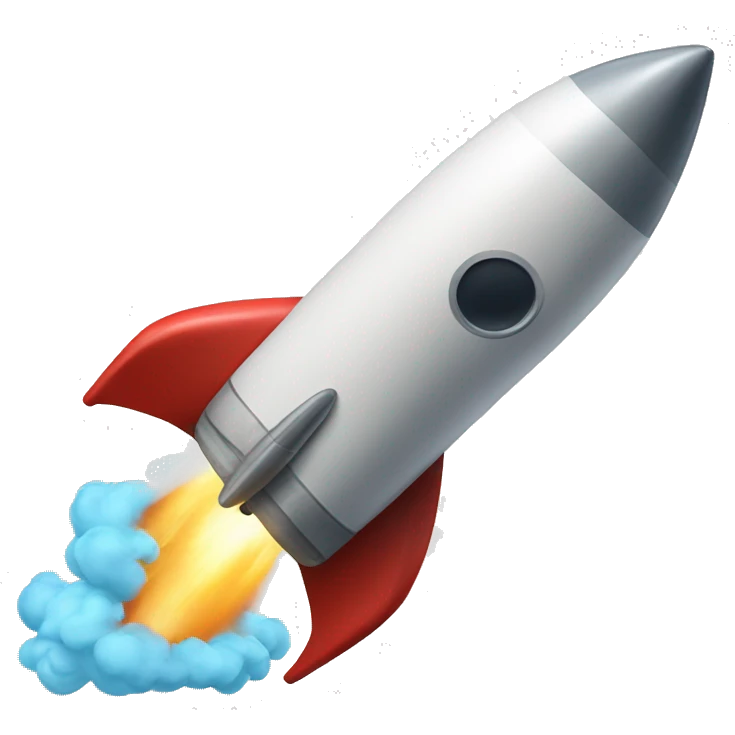 Rocket in vacation mode  emoji