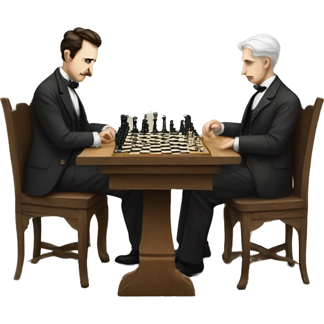 nicola tesla playing chess emoji