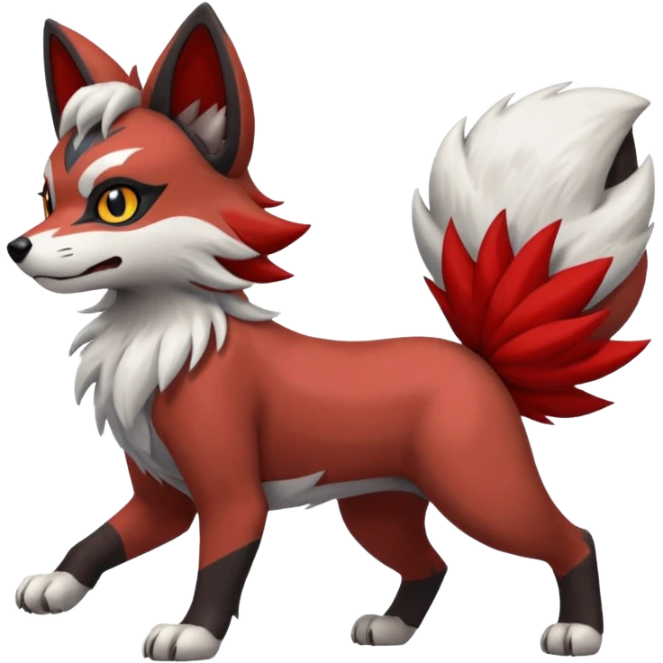 Lycanroc-Zorua-Litten-Mightyena-fusion emoji