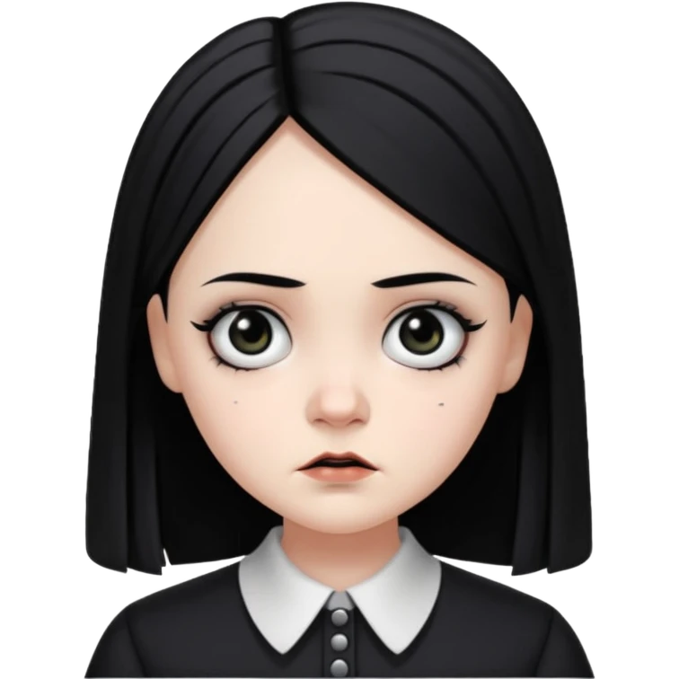 wednesday addams face emoji
