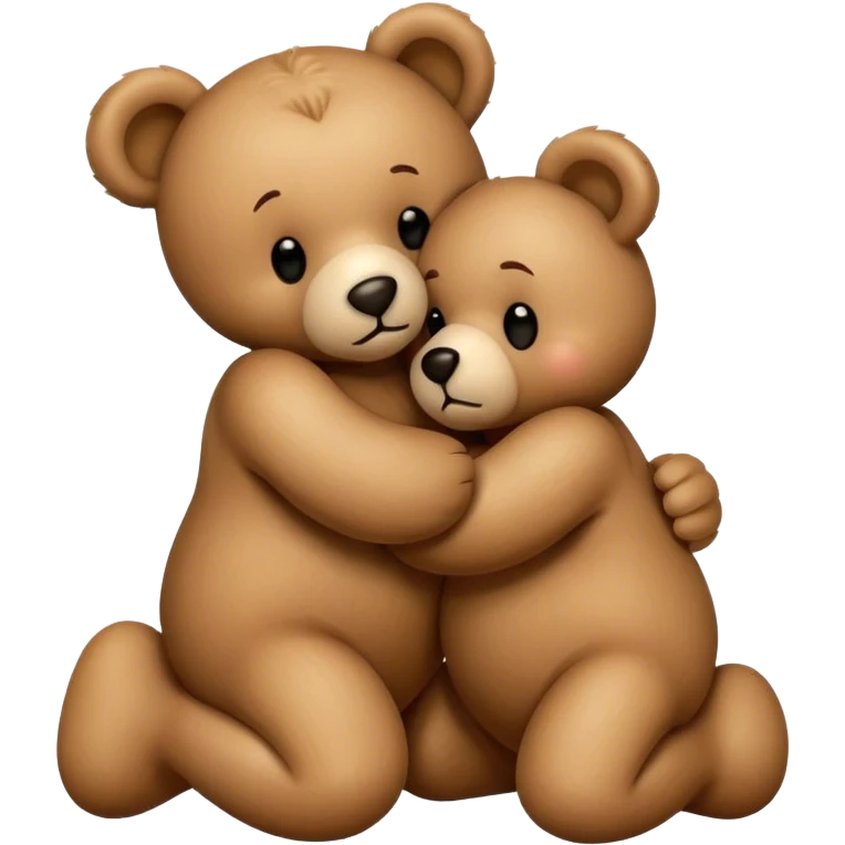 teddy bear kissing another teddy bear emoji